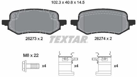 Ford Remblokkenset, schijfrem 2627301