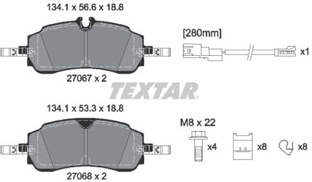Ford Remblokkenset, schijfrem 2706701