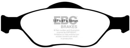 Ford Remblokkenset, schijfrem DP1320