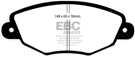 Ford Remblokkenset, schijfrem DP1322
