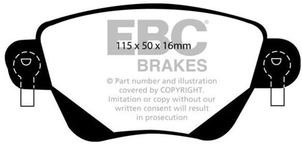 Ford Remblokkenset, schijfrem DP1350