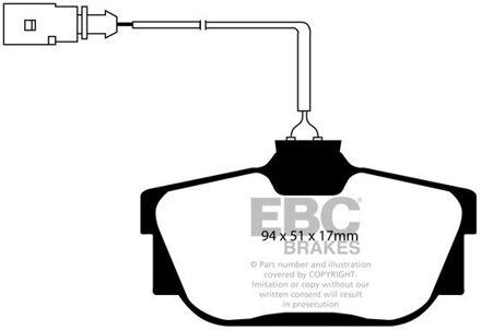Ford Remblokkenset, schijfrem DP1445
