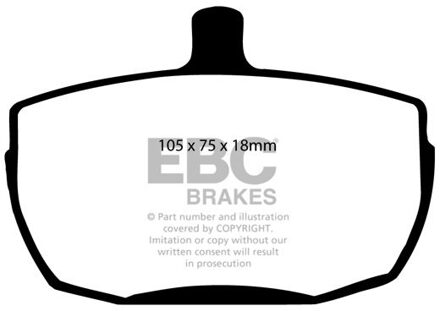 Ford Remblokkenset, schijfrem DP241