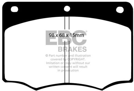 Ford Remblokkenset, schijfrem DP296
