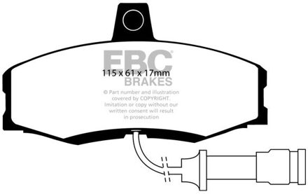 Ford Remblokkenset, schijfrem DP455