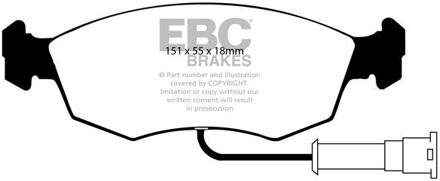 Ford Remblokkenset, schijfrem DP473