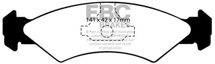 Ford Remblokkenset, schijfrem DP512