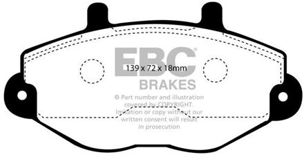 Ford Remblokkenset, schijfrem DP920