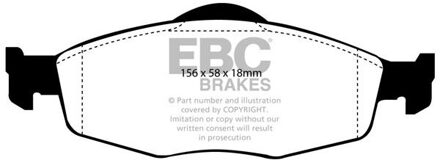 Ford Remblokkenset, schijfrem DP950