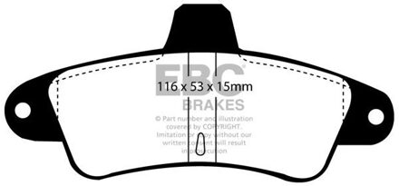 Ford Remblokkenset, schijfrem DP960