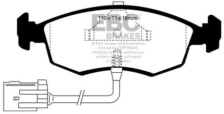 Ford Remblokkenset, schijfrem DP961