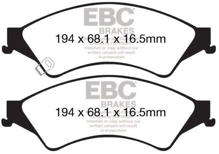 Ford Remblokkenset, schijfrem DPX2140