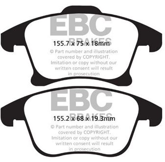 Ford Remblokkenset, schijfrem DPX2159
