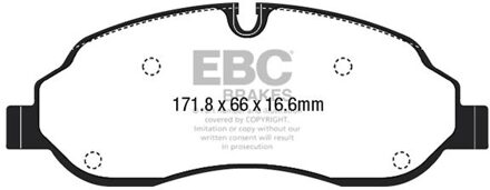 Ford Remblokkenset, schijfrem DPX2221