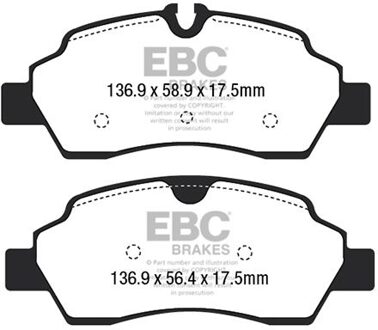 Ford Remblokkenset, schijfrem DPX2222