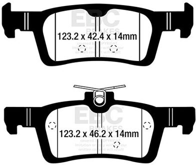 Ford Remblokkenset, schijfrem DPX2319