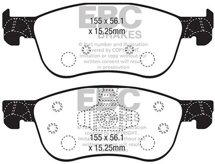 Ford Remblokkenset, schijfrem DPX2353