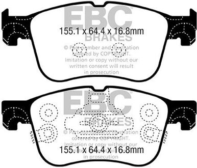 Ford Remblokkenset, schijfrem DPX2372