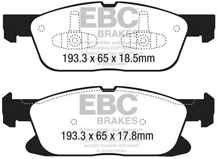 Ford Remblokkenset, schijfrem DPX3046