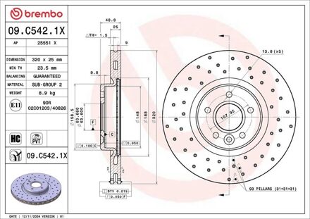 Ford Remschijf 09C5421X