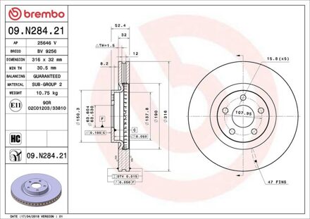 Ford Remschijf 09N28421