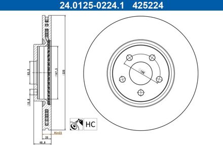 Ford Remschijf 24012502241