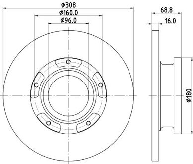 Ford Remschijf 8DD355122761