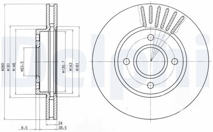 Ford Remschijf BG2699