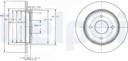 Ford Remschijf BG3054C