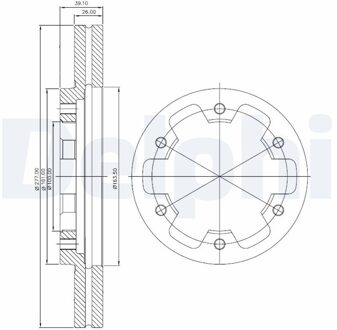 Ford Remschijf BG3422