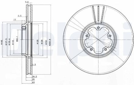 Ford Remschijf BG3504