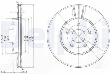 Ford Remschijf BG3537C
