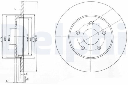Ford Remschijf BG3663C