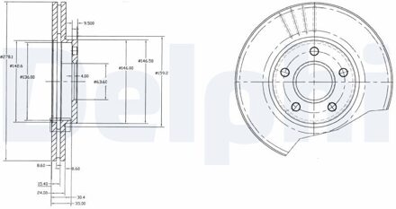 Ford Remschijf BG3826
