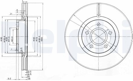 Ford Remschijf BG3895C