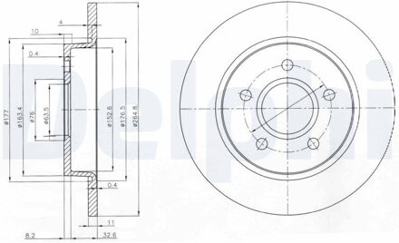 Ford Remschijf BG3896