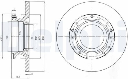 Ford Remschijf BG4008