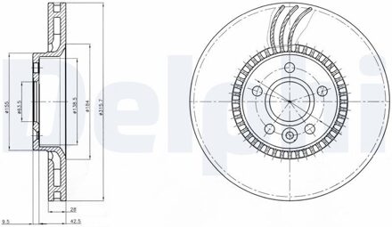 Ford Remschijf BG4123