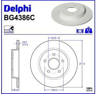 Ford Remschijf BG4386C
