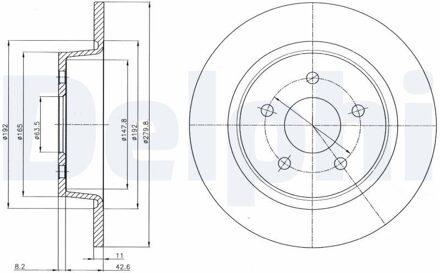 Ford Remschijf BG4533C
