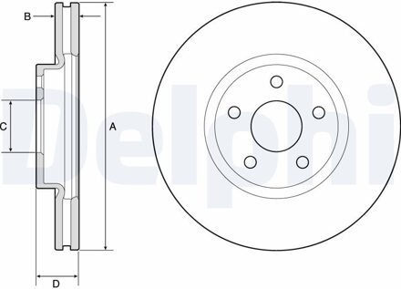 Ford Remschijf BG4803C