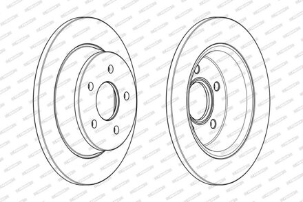 Ford Remschijf DDF2058C