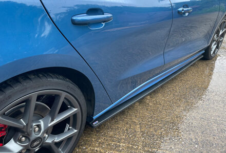 Ford RGM Set Sideskirts voor Ford Focus IV ST & ST-Line 2018- - Zwart (ABS) GRSS310