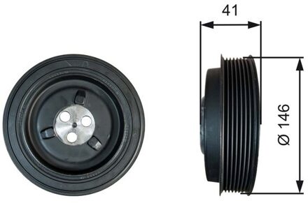 Ford Riemschijf, krukas DriveAlign® TVD1134