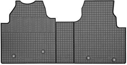 Ford Rubber matten passend voor Ford Tourneo Custom (V710) 2023- (3-delig met bevestigingspunten) CKRFO09