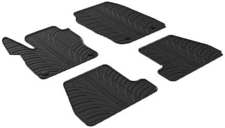 Ford Rubbermatten Ford Focus 3/5 deurs + ST 2015-2018 (T profiel 4-delig + montageclips)