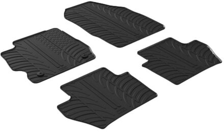 Ford Rubbermatten Ford Ka+ 5-deurs 9/2017- (T profiel 4-delig + montageclips)