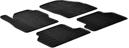 Ford Rubbermatten passend voor Ford Focus II 2005-2011 (T profiel 4-delig + montageclips)