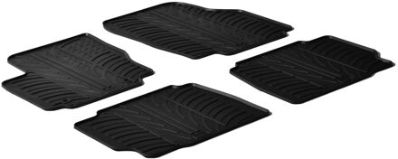 Ford Rubbermatten passend voor Ford Mondeo 5 deurs 2007-2011 (T profiel 4-delig + montageclips)