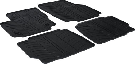 Ford Rubbermatten passend voor Ford Mondeo 5 deurs 2011-2014 (T profiel 4-delig + montageclips)